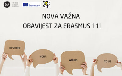 NOVA VAŽNA OBAVIJEST ZA ERASMUS 11!