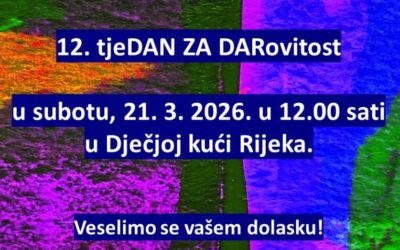 TJEDAN ZA DAROVITOST – OTVORENJE IZLOŽBE I MANIFESTACIJE U SUBOTU 21. 3. 2026.